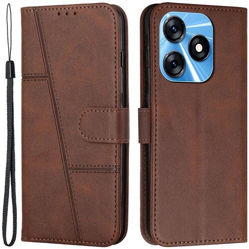 INORCO Ovitek za telefon Tecno Spark 10C 4G Stojalo za denarnico Folio Flip PU usnjen ovitek za mobilni telefon proti praskam, (22035734) Slike