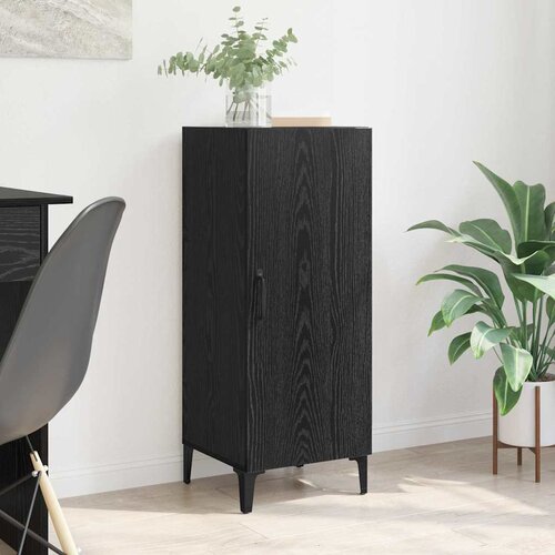 VidaXL Kreveta Crni hrast 34,5 x 34 x 90 cm Konstruirano drvo Slike