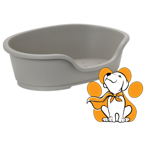Moderna domus Warm Gray 40cm, Plastična Ležaljka Za Pse i Mačke, Siva Slike
