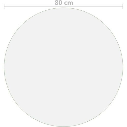 vidaXL zaščita za mizo prozorna Ø 80 cm 2 mm PVC Cene