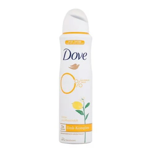 Dove Zinc Complex Citrus & Peach 48h deodorant za odstranjevanje bakterij, ki nastajajo pri potenju za ženske