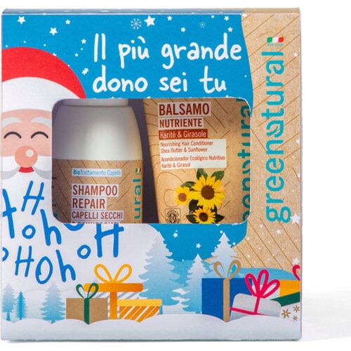 Greenatural Darilni set za nego las "Happy Santa" - 1 set Cene