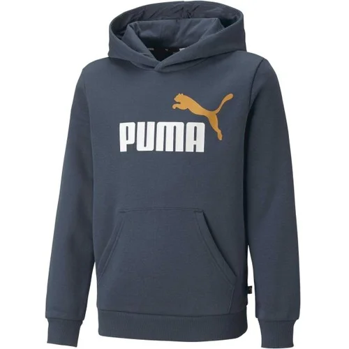 Puma ESS + 2 COL BIG LOGO HOODIE FL B Majica za dječake, tamno plava, veličina