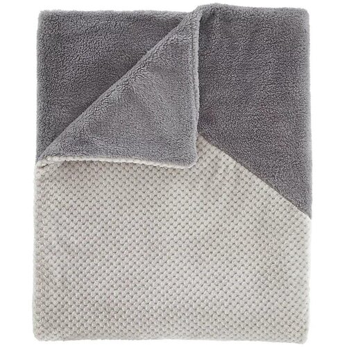 Catherine Lansfield Siva odeja iz mikropliša 130x170 cm Cosy Larsson Geo – Cene