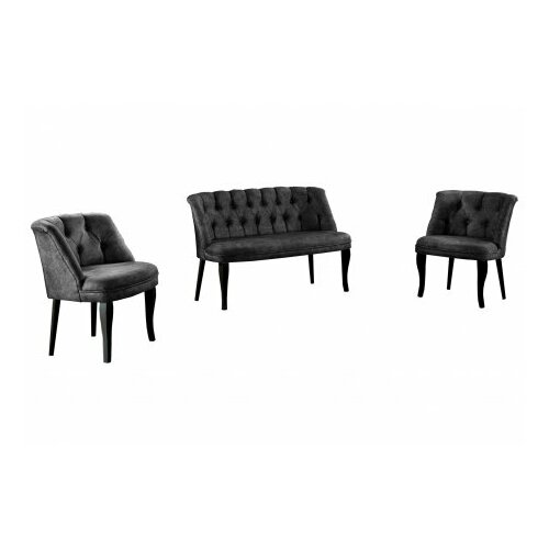 Atelier Del Sofa sofa i fotelja roma black wooden fume Slike