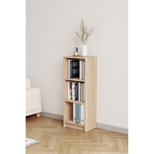 Hanah home polica za knjige Bili3 40, 40 cm, hrast Sonoma Cene