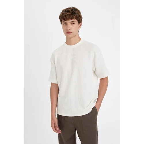 Defacto Boxy Fit Crew Neck Short Sleeve T-Shirt