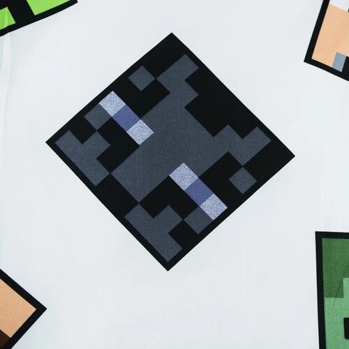 Jerry Fabrics Zelena dječja posteljina za krevet za jednu osobu od mikrovlakana 140x200 cm Minecraft Block Stack &amp;ndash; Slike