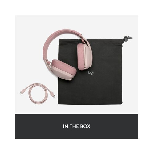 Logitech Zone Vibe 100 (981-001224) roze bluetooth slu&amp;scaron;alice Slike