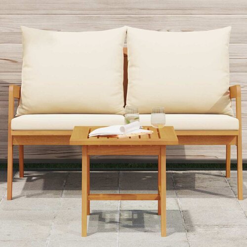  Bocni stol Prirodna nafta 45 x 45 x 40 cm Čvrsto drvo akacije Slike