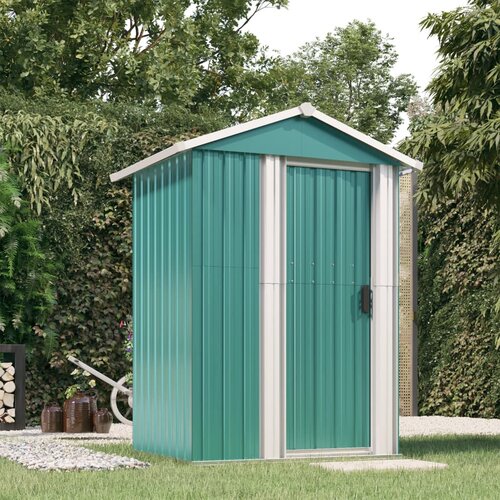 vidaXL Vrtna lopa zelena 126x97,5x177 cm pocinkano jeklo Cene
