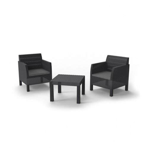 TOOMAX Garnitura Matilde 3/1 sa jastucima Antracit Z116R525 Slike