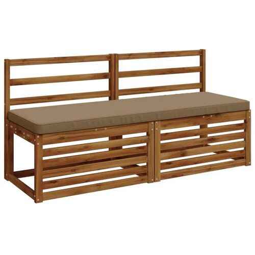  Jastučići za klupe - 2 dijela VUGHT 2 kom. 100% poliester - Taupe (poliester) 140 x 50 cm 2 Slike