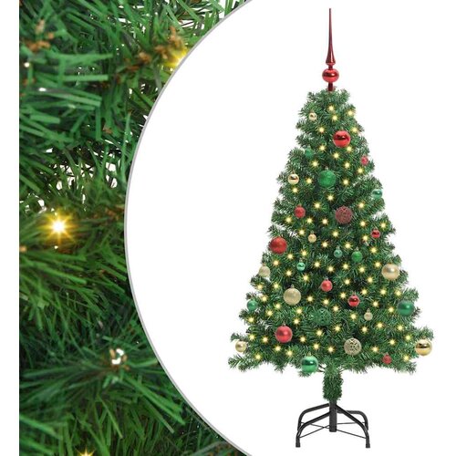  Umjetno božićno drvce Zelena 150 cm PVC i Čelik i Plastika Slike