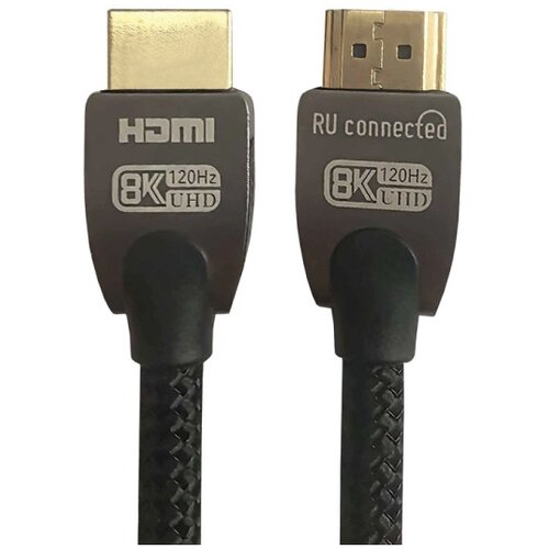 X Wave HDMI 2.1 1,5m pc 8K 60Hz bakarni pleteni kabl sa pozlacenim/cink konektorima Slike