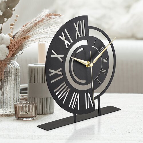 Opviq sat 25cm Crni Slike