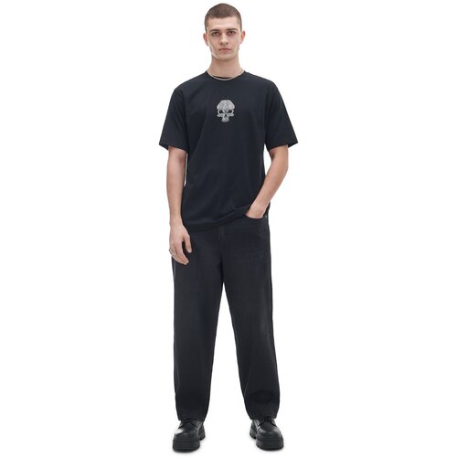 Cropp muška majica kratkih rukava - Crna  5098W-99X Cijene