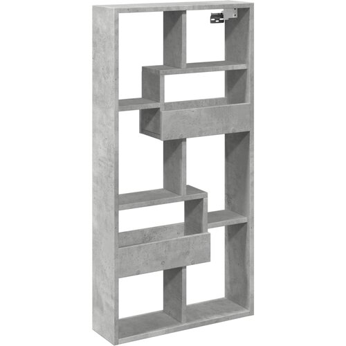 Maison Chic Stenska omarica - Zidna omarica betonsko siva 50x15x100 cm inženirski les iu239, (22063061) Slike