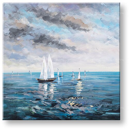  Naslikana slika na platnu ladje 1-delna YOBCFABC001 - 70x70 cm () Cijene