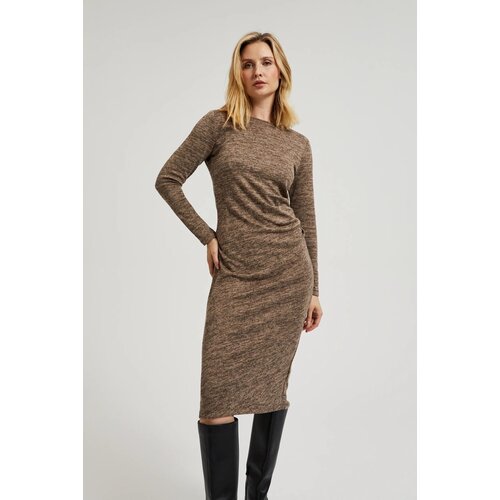 Moodo Women&amp;#039;s knitted midi dress - brown Slike