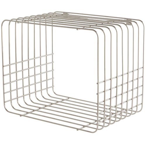 Mette Ditmer Denmark Večnivojska kovinska polica v sijajno srebrni barvi 38 cm Wire &ndash; Cene