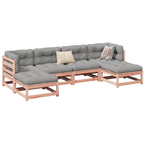 vidaXL 6-dijelni set vrtnih sofa od duglazije i jelovine s jastucima Cene