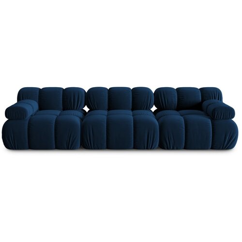 Micadoni Home modra žametna sedežna garnitura 282 cm bellis &amp;ndash; Slike