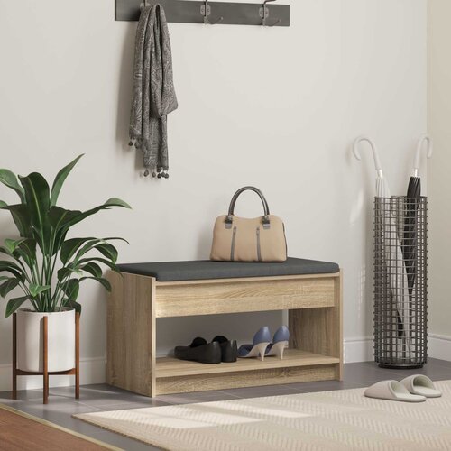  Klupa za hodnik s jastukom Sonoma hrast 83 x 38 x 45 cm Cijene