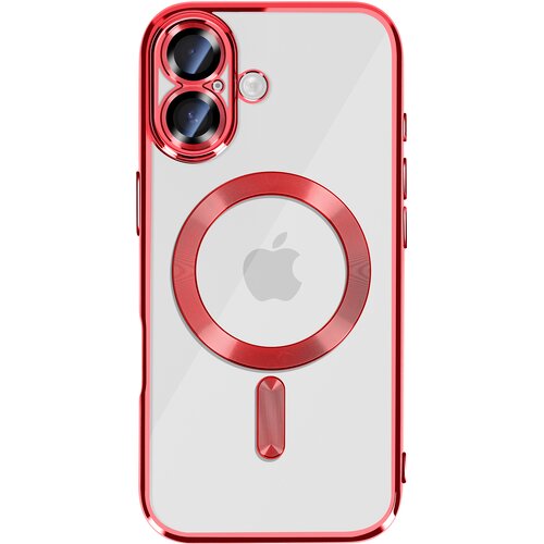 AVIZAR Ovitek za iPhone 17, združljiv z MagSafe, s kromiranim robom, Rdeča, (5000189567) Cene