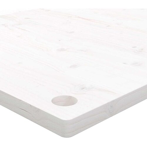  Ploča za radni stol bijela 110x60x2,5 cm od masivne borovine Slike