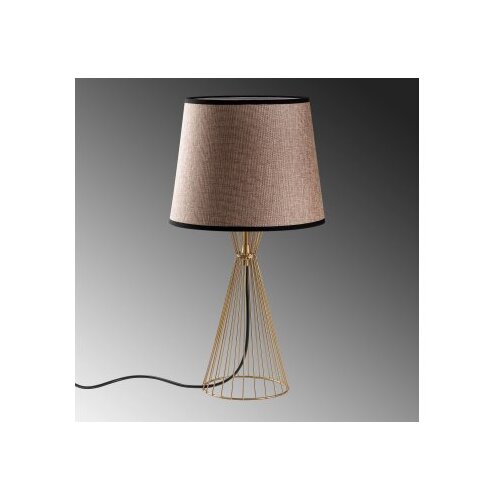 Opviq Stona lampa Telis-5383, 28x28x55 cm, IP20, Zlatno-smeđa boja Slike