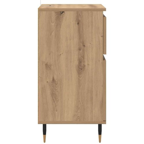  Kreveta Umjetnički hrast 40 x 35 x 70 cm Obrađeno drvo i čelik Slike