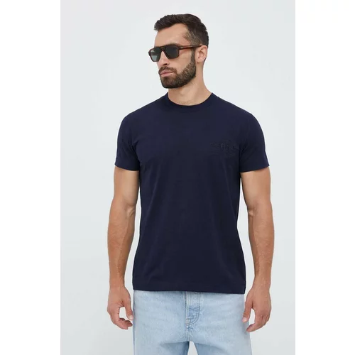 Gant Pamučna majica boja: tamno plava, s aplikacijom