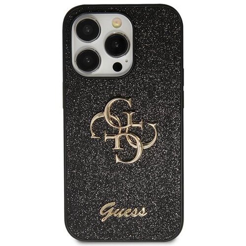 Guess zaščitni ovitek Glitter Script Big 4G Black, Iphone 13 Pro Max, (20939180) Cene
