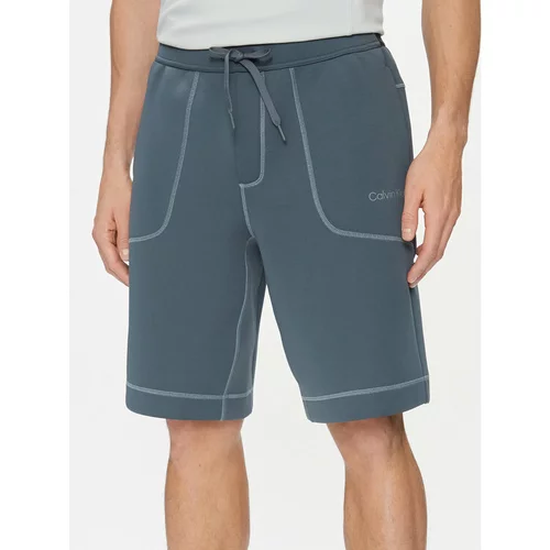 Calvin Klein Športne kratke hlače 00GMF3S819 Siva Regular Fit