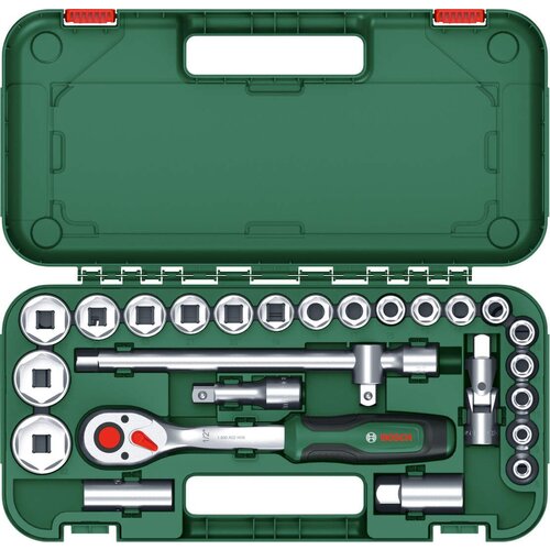Bosch 25-delni set nasadnih ključeva i nastavaka sa čegrtaljkom 1/2&amp;quot; 1600A02Z9F Slike