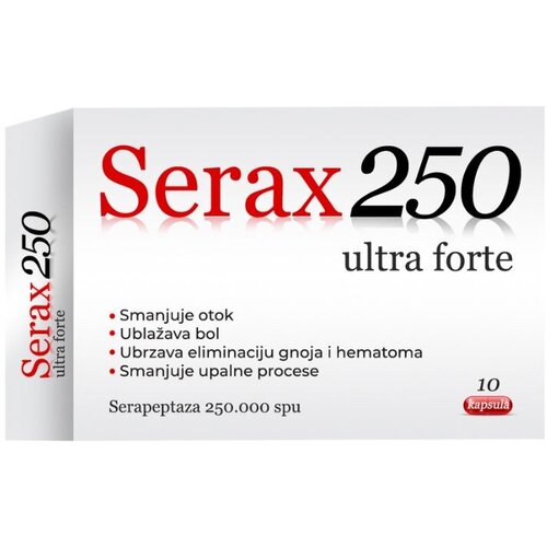 Serax Dodatak ishrani Ultra Forte, 250.000 Spu, 10 kapsula Slike