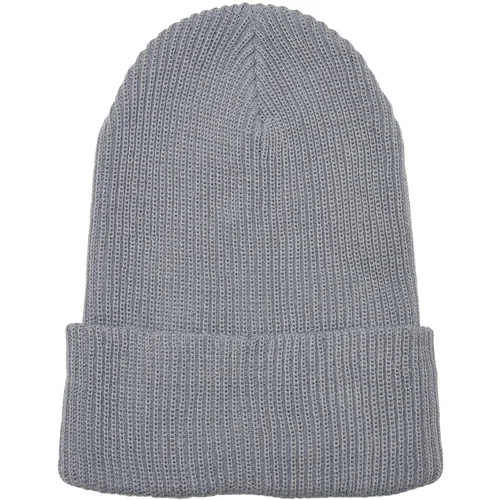 Flexfit Ribbed knit cap made of recycled yarn grey