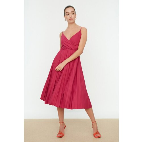 Trendyol Fuchsia Knitted Dress Slike