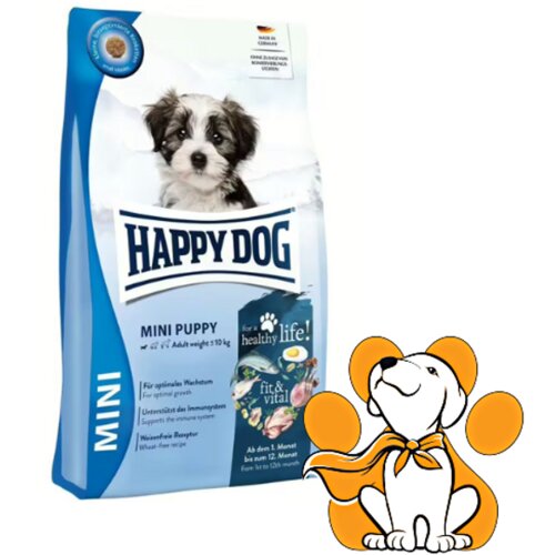 Happy Dog Fit&Vital Mini Puppy 4kg, Lako Svarljiva Hrana Za Štence Malih Rasa Slike