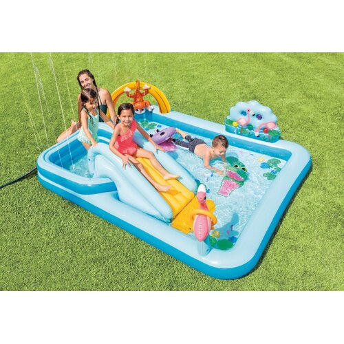 Intex pravokutni bazen na napuhavanje džungla 244x198cm 57161 Slike