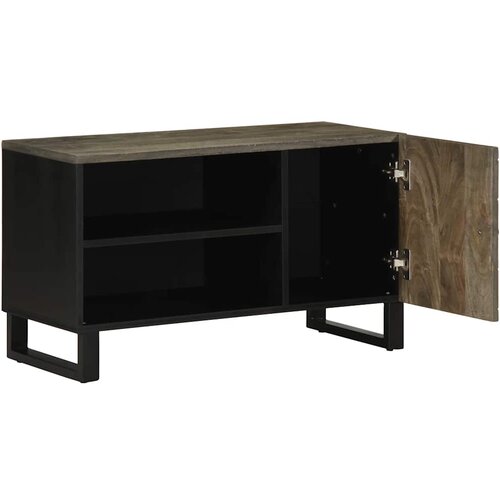 Maison Chic TV omarica - TV enota - Televizijska omarica črna 80x33x46 cm trden mangov les, (21701774) Cene