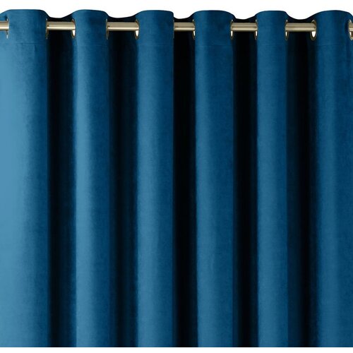  Curtain MILANA color indigo style classic golden gold metal eyelets chenille 560x270 HOMEDE Cijene