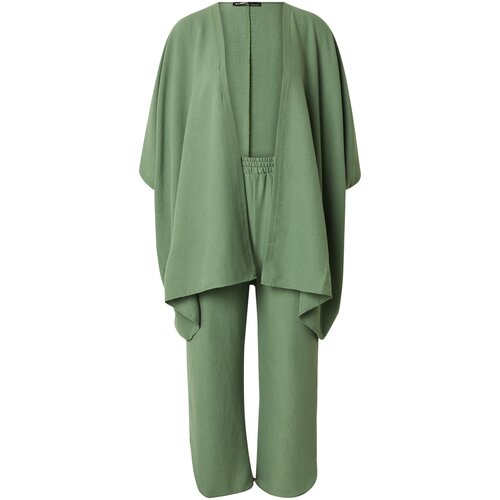 Trend Alaçatı Stili Ženski komplet pantalone i ogrtač, Maslinasti Cene