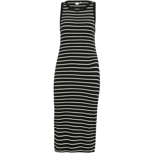 Gap Tall Pletena haljina crna / bijela