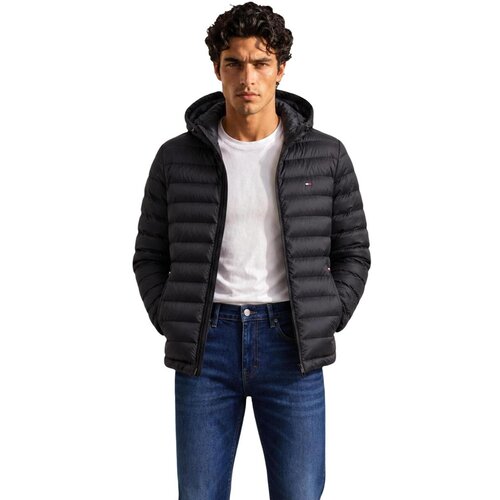 Tommy Hilfiger Jakne HOODED JACKET MW0MW43464 Črna Slike