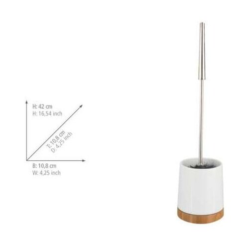 Wenko Bel keramičen komplet pripomočkov za kopalnico Bamboo &amp;ndash; Slike