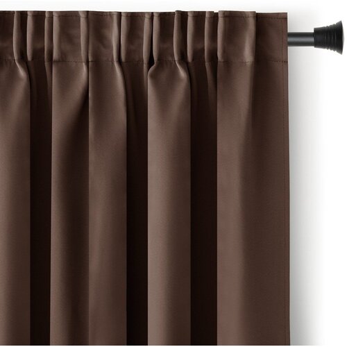 Restilo Rjava zavesa za delno zatemnitev 140x175 cm Kierra &ndash; Cene