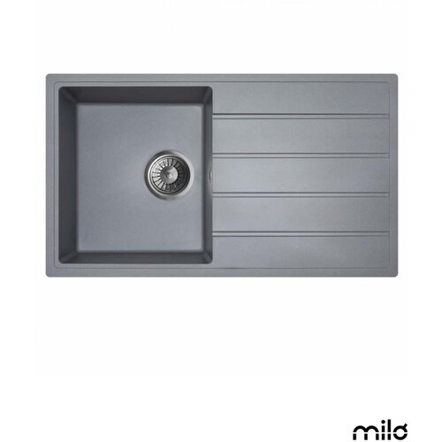 Milo Granitna sudopera Metro 76x44cm Diamond grey ø90 Cene