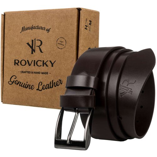 Fashionhunters Leather belt ROVICKY Cene
